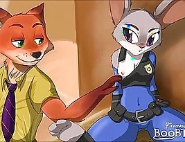 This is the first set of erotic cartoons with the Zootopia theme.