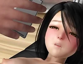It Shows a hentai featuring an anime uncle having sex with a buried woman.