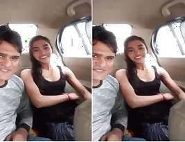 College girl gets pained while anal sex with boyfriend in the car