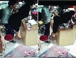 See how a college girl in India seduces a shopkeeper for sex.