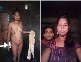 Steamy hot shower scene of the sexy boudi in a village home