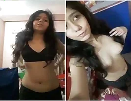 This is a small beauty of an Indian woman who is going to strip her shirt and show her beautiful boobs.