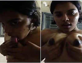 Young college girl breast sucking scene