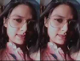 Young Indian woman sharing some of her private parts via video call.