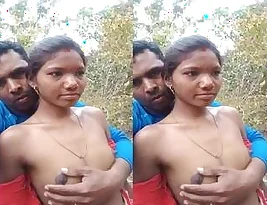 College student s romantic encounter with his busty Bhabi cousin outside