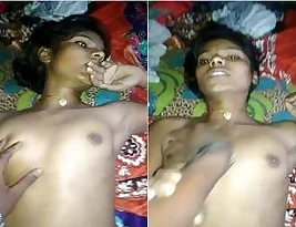 Pretty girl from a rural Indian village makes love and is passionately satisfied by her boyfriend