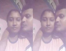 Pretty Boudi getting her boobs and pussy fucked by husband and friend.