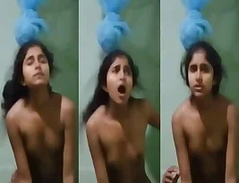 Teen skinny blond girl is riding her boyfriend’s dick and moaning with pleasure.