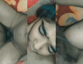 Bangladeshi girl satisfied by her client in bed
