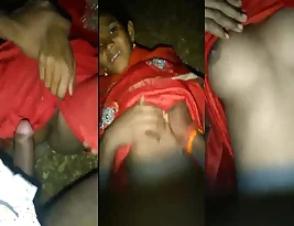 Young Indian woman picks up forest sex with a john at night