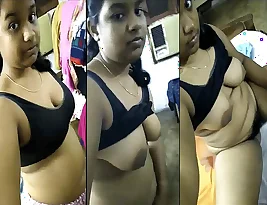 Boobs and pussy of a tamil teen exposed for the first time.