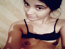 Beautiful college girl showing her body.
