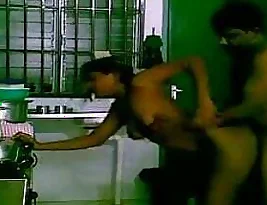 Secret scandal of big boobed bhabhi and devar in domestic setting.