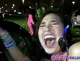 Carly, the wise woman,. gains more liberation, gets isolated from the others and ejaculates.
