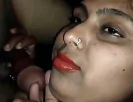 Beautiful Randi gives a beautiful blowjob and speaks Hindi.