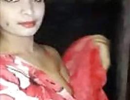 A naked Bangali woman taking a bath while recording herself for her boyfriend.