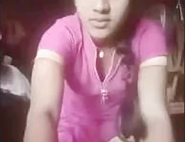 Finger rehearsal with a beautiful girl from the village