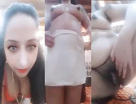Big breasted Pakistani married woman strips.