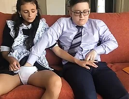 Young and straight schoolboys make love in a hot scene of anal sex.