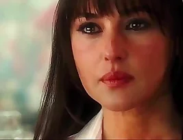 Monica Bellucci shows off her muscle tones.