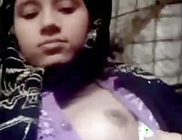 Indian girl is sharing photos of her small bosom and private part.