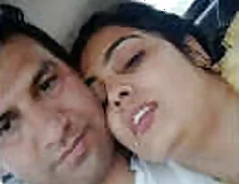 Steamy scene of a Paki couple in the car