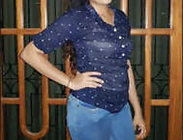 A innocent Sri Lankan girl shows her body to her boyfriend and gets startled by her mother entering the room.
