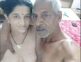 Young Indian woman and elderly man in sexual experience