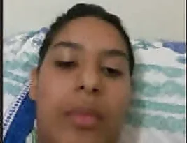 A teenage girl from Sri Lanka pleasuring herself.