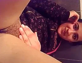 Shy female teenager from India showing her private part