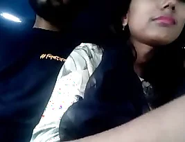 Steamy encounter in a taxi on the way to an Indian festival
