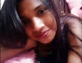 Partly naked photos of an Indian beauty.