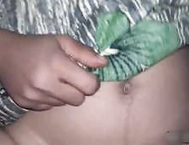 A bhabhi who has not shaved her pussy is caught by her husband.
