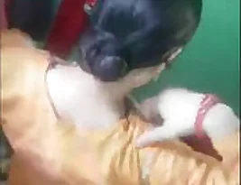 Naked Indian woman in the bathtub, spy camera video.