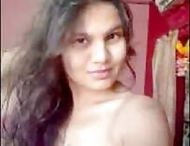 A hot Indian woman shows her beautiful boobs and vagina.