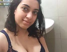 Pretty Indian college student in hot solo action