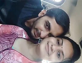 Steamy lip kiss between a hot Indian couple