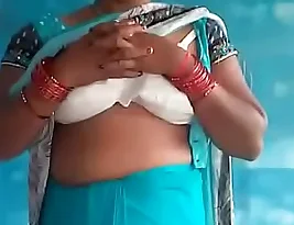 Hot old Indian woman gets cum on her face