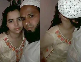 An ordinary couple shares a romantic kiss.