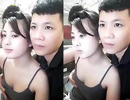My Thai partner has his hands all over my body and especially my big chest.