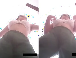 Desi Indian girl in her first time strip Show