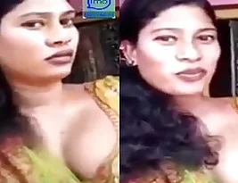 Video of a sexy woman taking selfies.