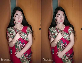 Naked young Indian student shows her big tits