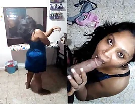 An amateur video of a lanky wife giving a blowjob and having sex.