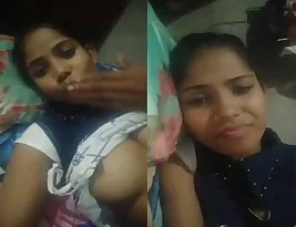 Beautiful Indian girl exposes her breasts.