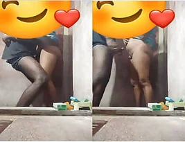 Exclusive video of amateur couple having sex in the bathroom.