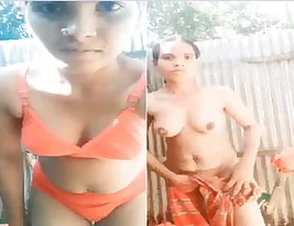 This is an exclusive video of an Indian auntie wearing clothes after taking a bath.