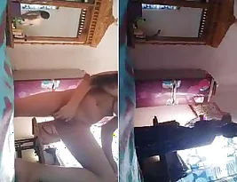 A beautiful woman exposes her breasts and vagina
