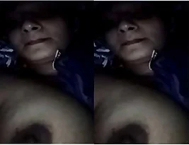 Young Indian woman shows her big boobs in this amateur video.