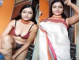 Beautiful Indian girl poses naked to show off her slim body.